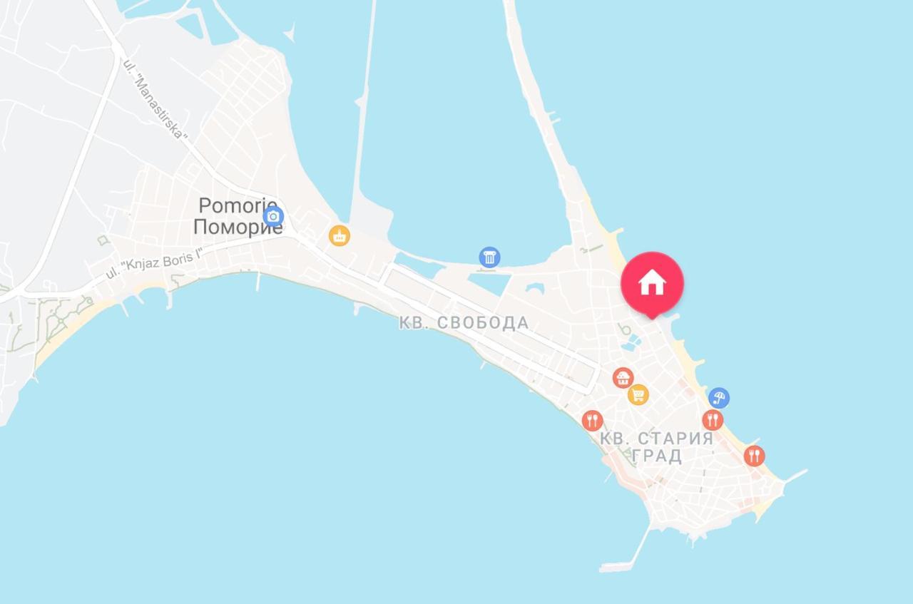 Sea View Apartment With Free Parking Поморие Екстериор снимка